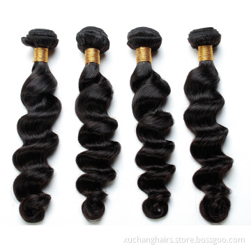 Wholesale Virgin Malaysian 100% Human Hair Bundle Raw Loose Wave Long Remy Hair Weaves Bundles